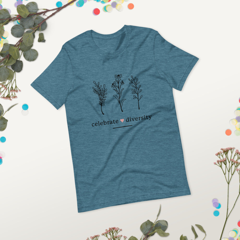 CELEBRATE DIVERSITY- Short-Sleeve Unisex T-Shirt