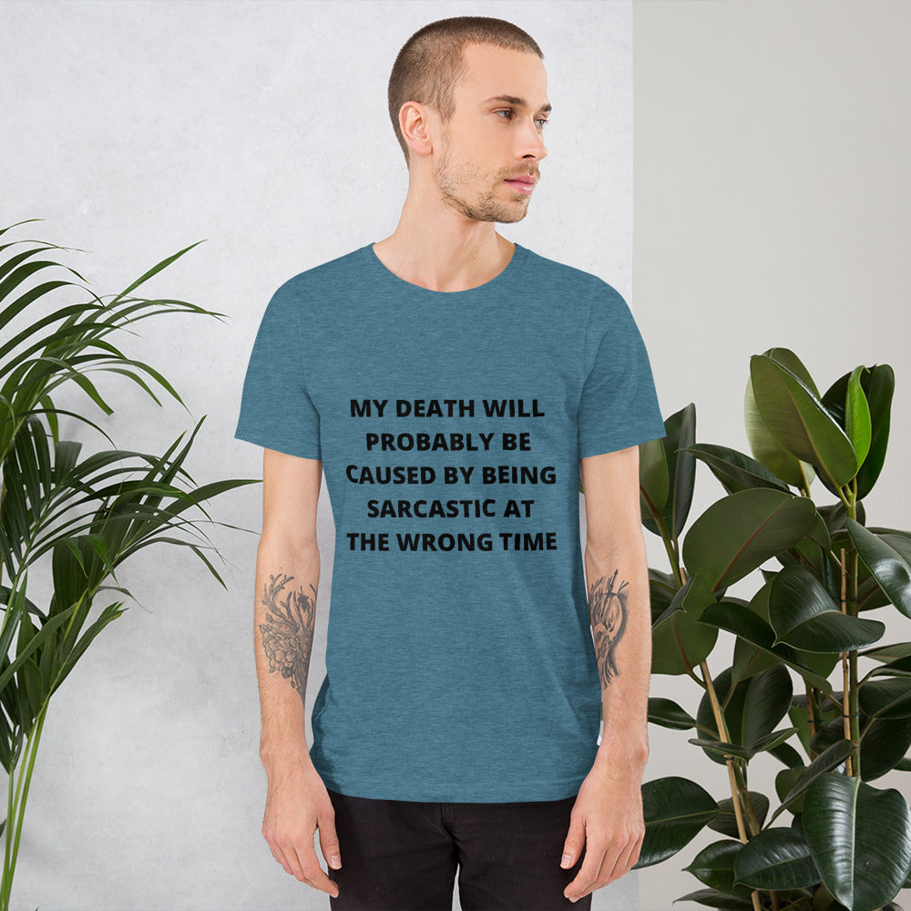 SARCASTIC DEATH- Short-Sleeve Unisex T-Shirt
