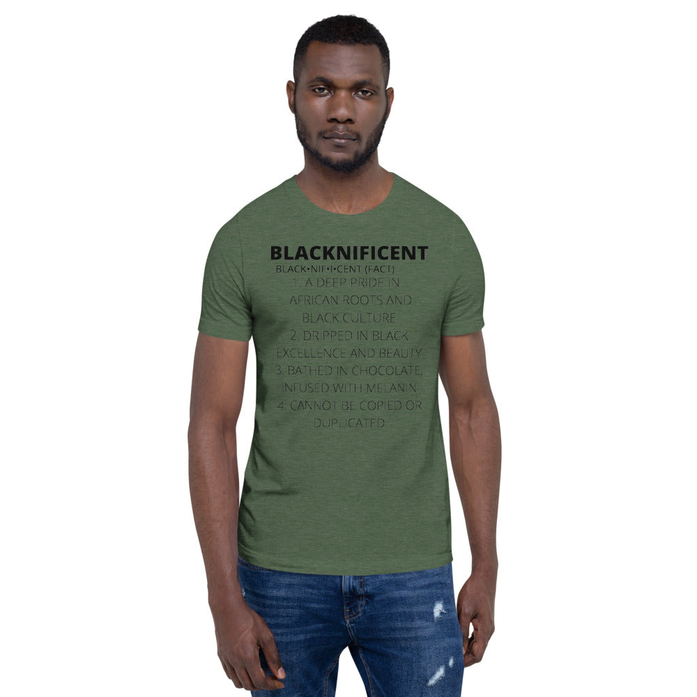 BLACKNIFICENT- Short-Sleeve Unisex T-Shirt