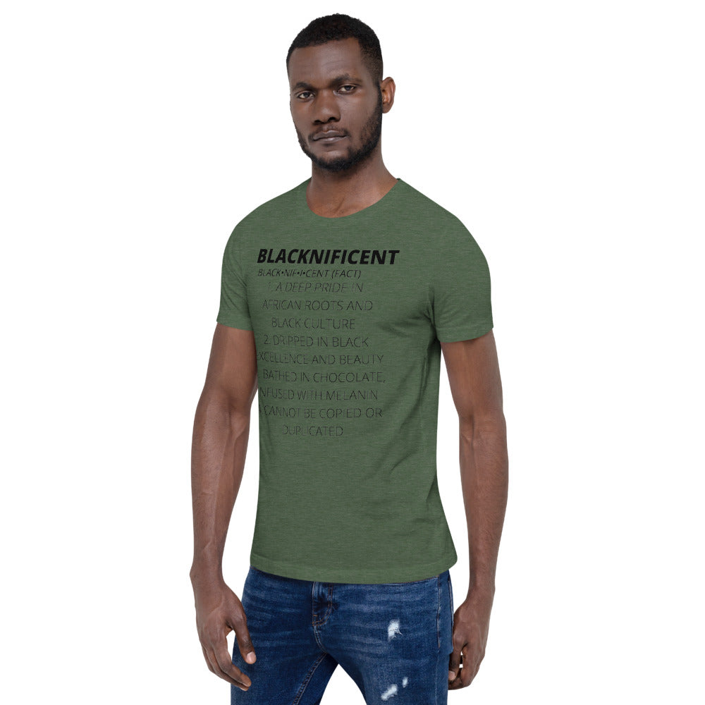 BLACKNIFICENT- Short-Sleeve Unisex T-Shirt