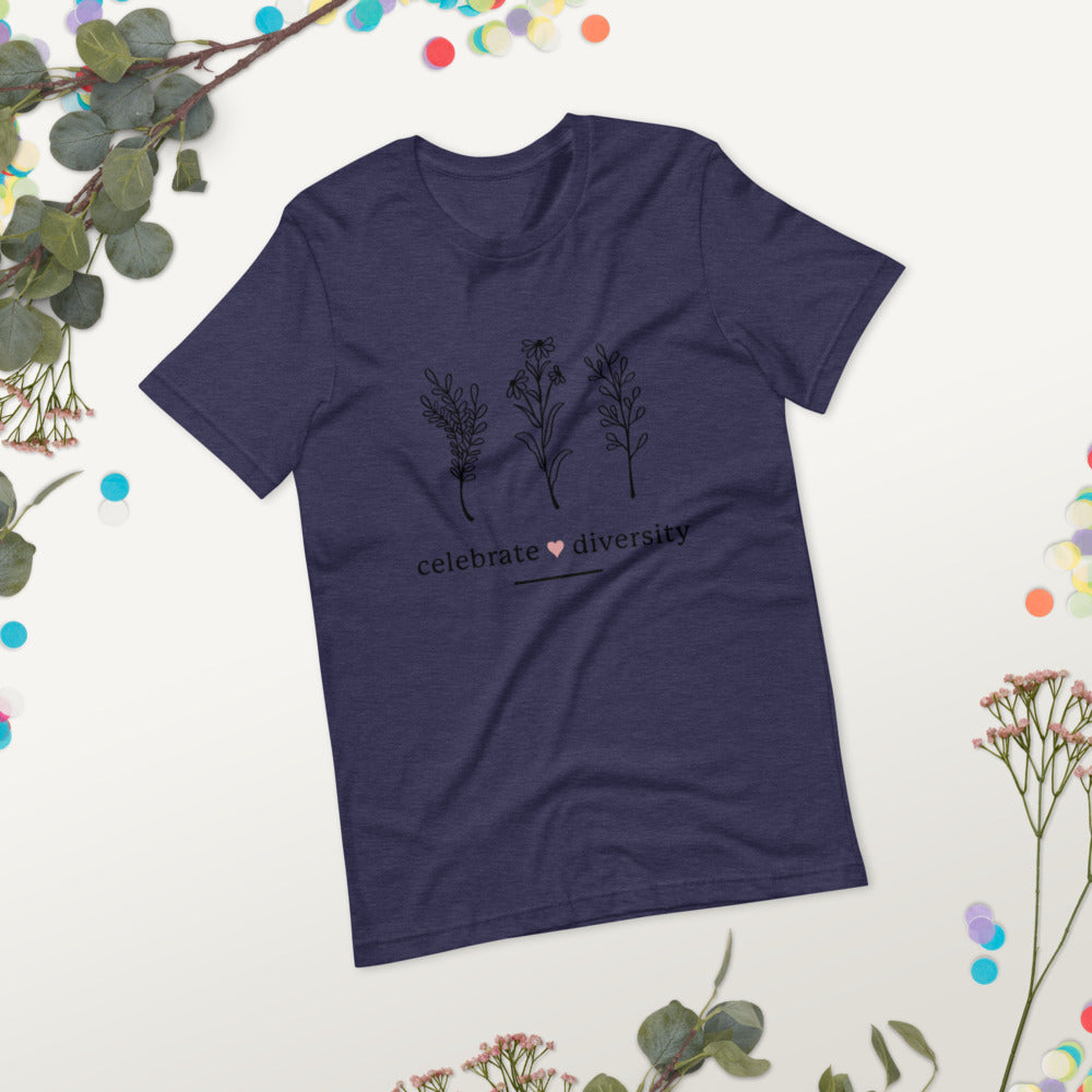 CELEBRATE DIVERSITY- Short-Sleeve Unisex T-Shirt