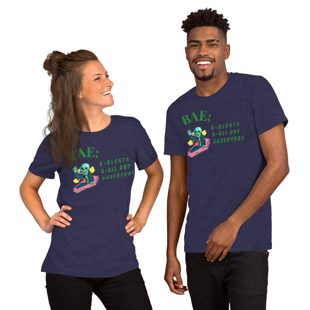 BAE- BLUNTS ALL DAY EVERYDAY- Short-Sleeve Unisex T-Shirt