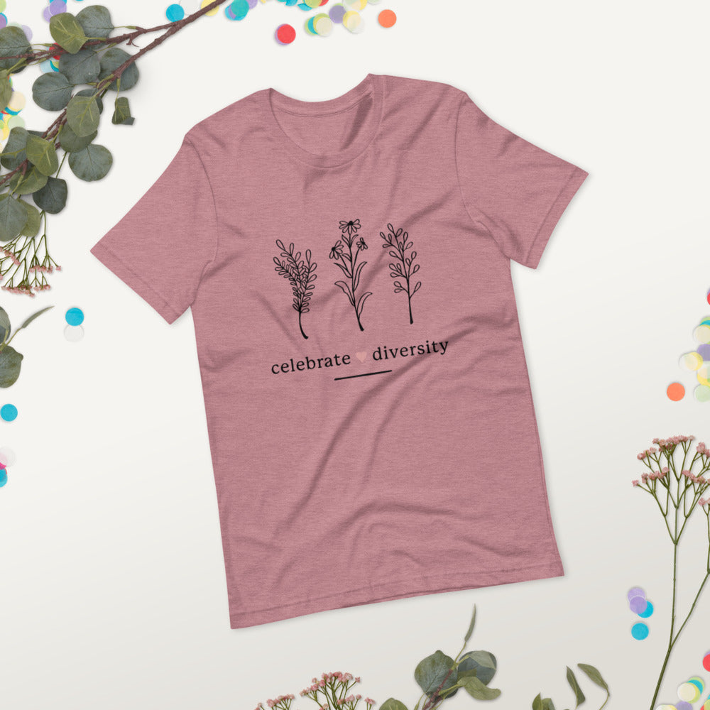 CELEBRATE DIVERSITY- Short-Sleeve Unisex T-Shirt