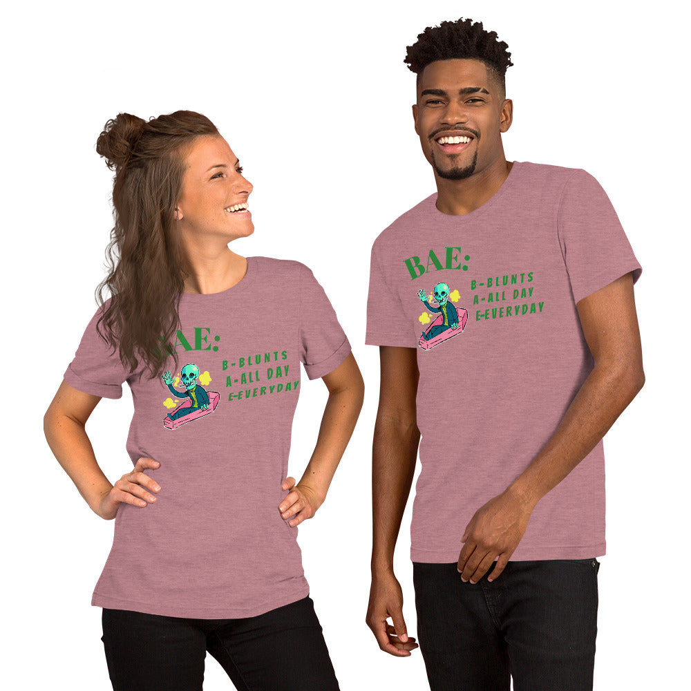 BAE- BLUNTS ALL DAY EVERYDAY- Short-Sleeve Unisex T-Shirt