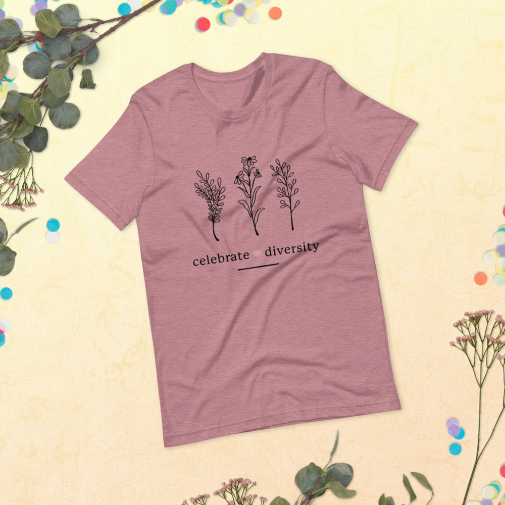 CELEBRATE DIVERSITY- Short-Sleeve Unisex T-Shirt