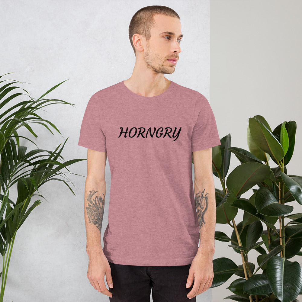 HORNGRY (HORNY AND HUNGRY)- Short-Sleeve Unisex T-Shirt