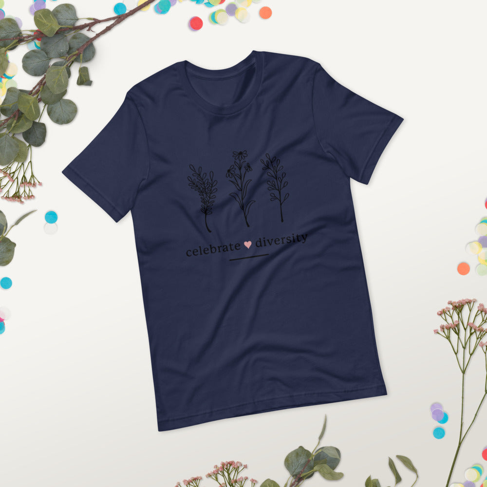 CELEBRATE DIVERSITY- Short-Sleeve Unisex T-Shirt