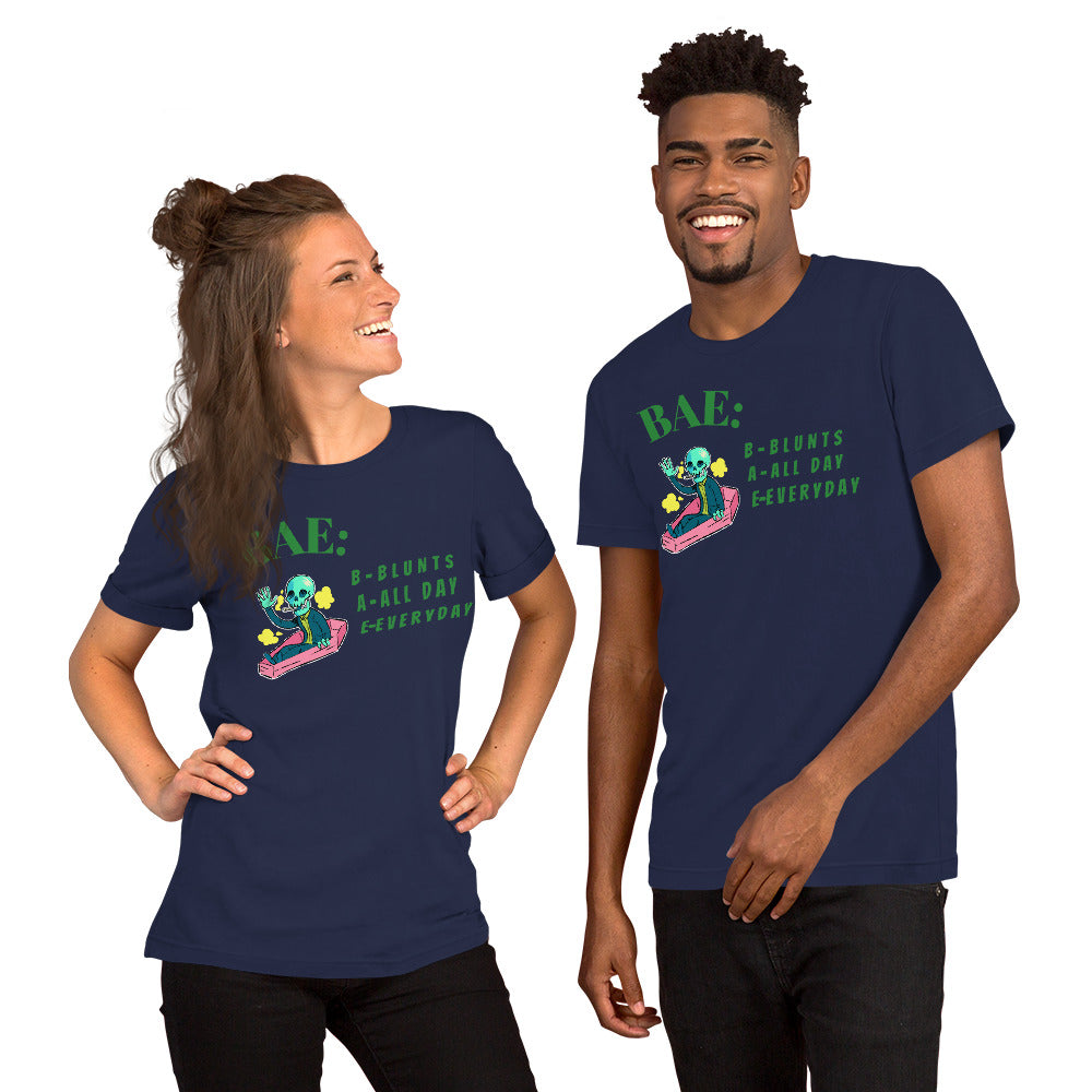BAE- BLUNTS ALL DAY EVERYDAY- Short-Sleeve Unisex T-Shirt