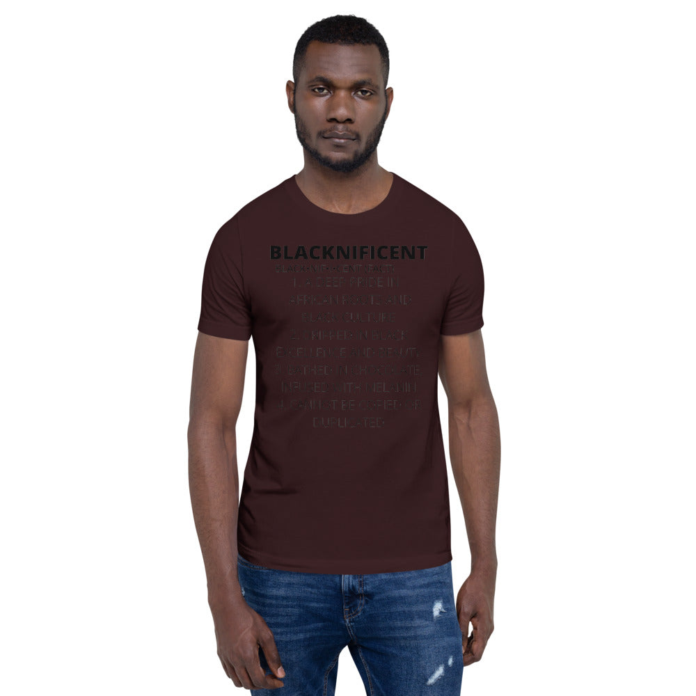 BLACKNIFICENT- Short-Sleeve Unisex T-Shirt