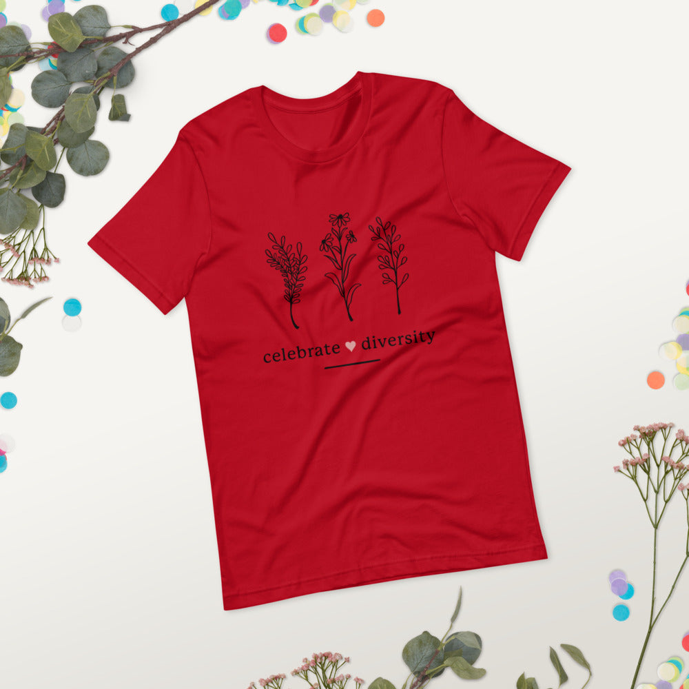 CELEBRATE DIVERSITY- Short-Sleeve Unisex T-Shirt
