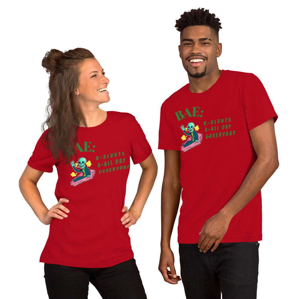BAE- BLUNTS ALL DAY EVERYDAY- Short-Sleeve Unisex T-Shirt