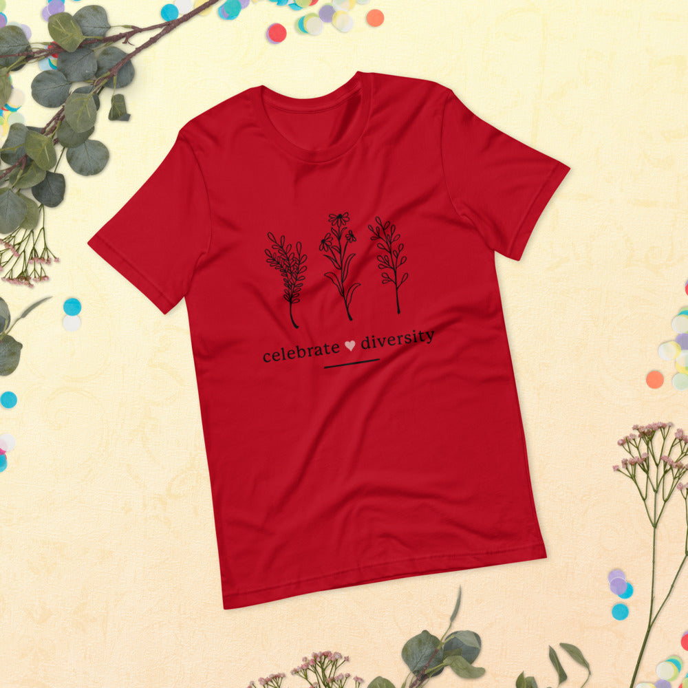 CELEBRATE DIVERSITY- Short-Sleeve Unisex T-Shirt