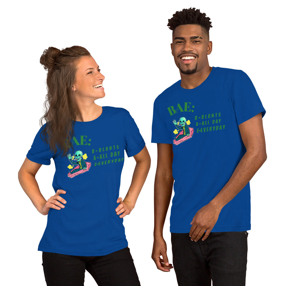 BAE- BLUNTS ALL DAY EVERYDAY- Short-Sleeve Unisex T-Shirt
