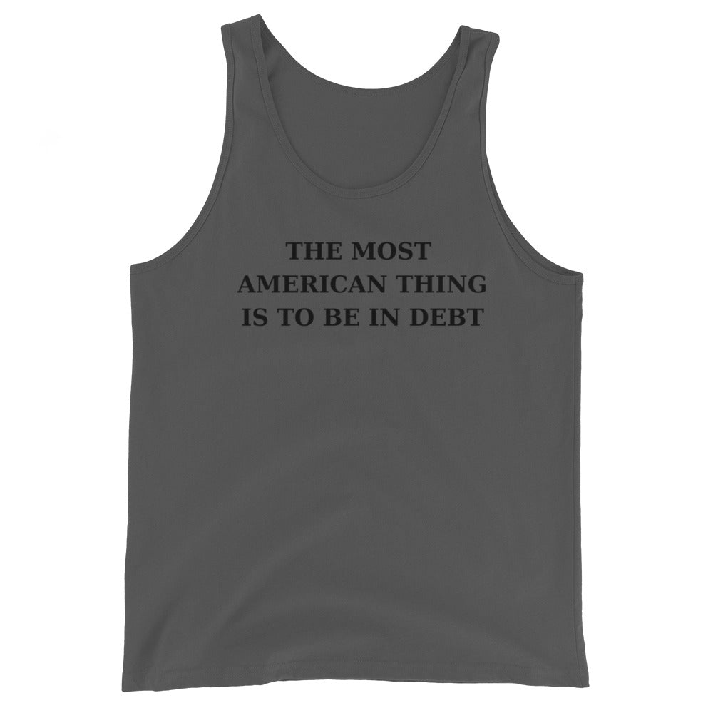 AMERICA IN DEBT- Unisex Tank Top