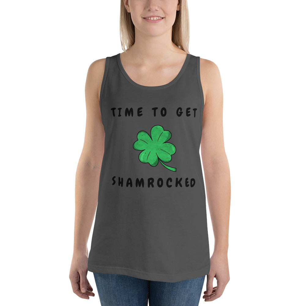 TIME TO GET SHAMROCKED- Unisex Tank Top