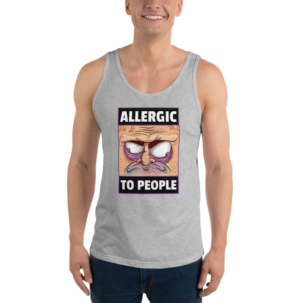 ALLERGIC TO PEOPLE- Unisex Tank Top