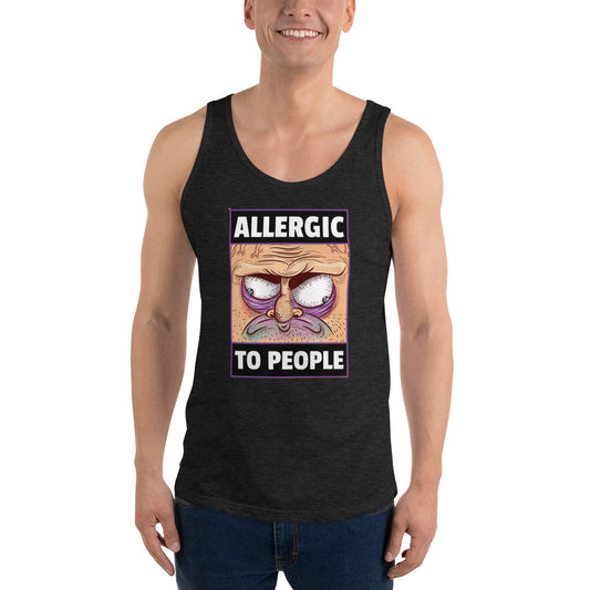 ALLERGIC TO PEOPLE- Unisex Tank Top