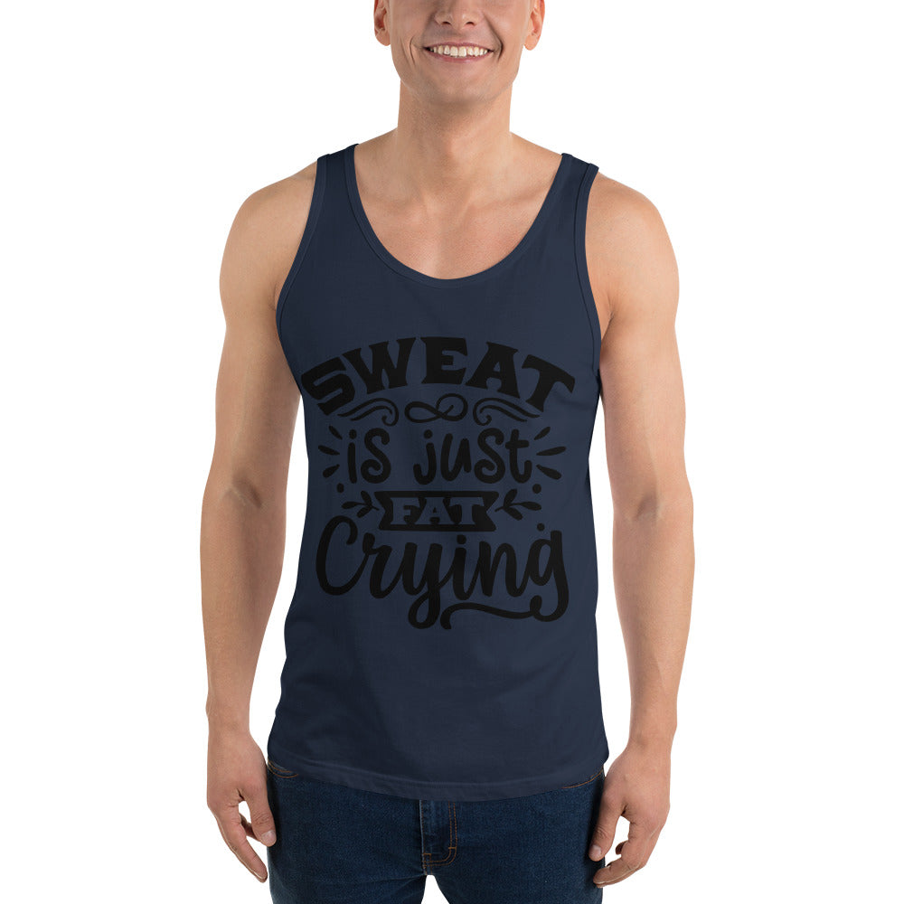 SWEAT IS JUST FAT CRYING- Unisex Tank Top