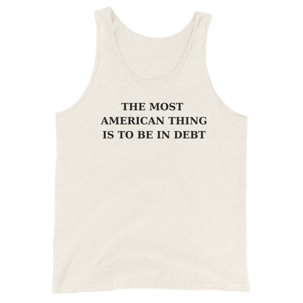 AMERICA IN DEBT- Unisex Tank Top