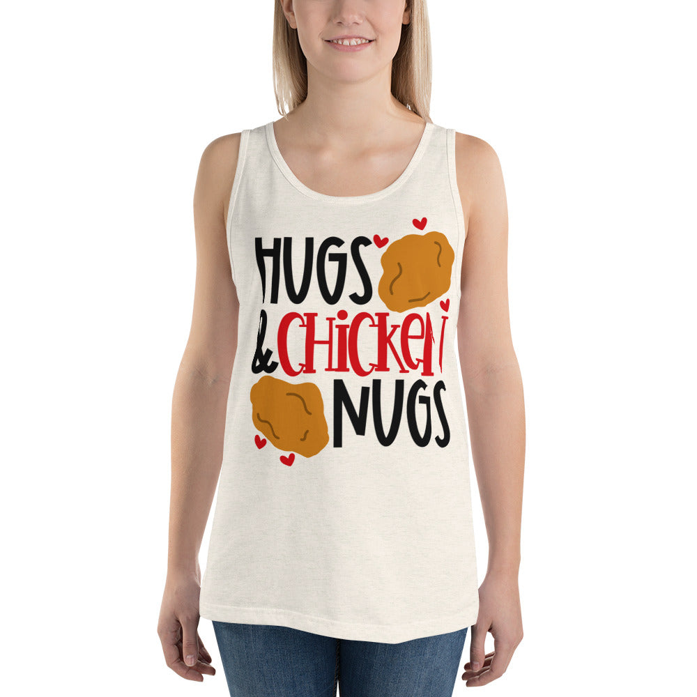 HUGS AND CHICKEN NUGS- Unisex Tank Top