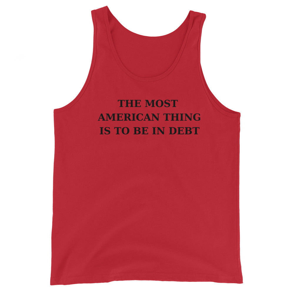 AMERICA IN DEBT- Unisex Tank Top