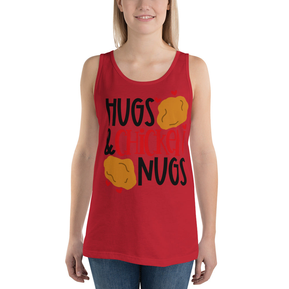 HUGS AND CHICKEN NUGS- Unisex Tank Top