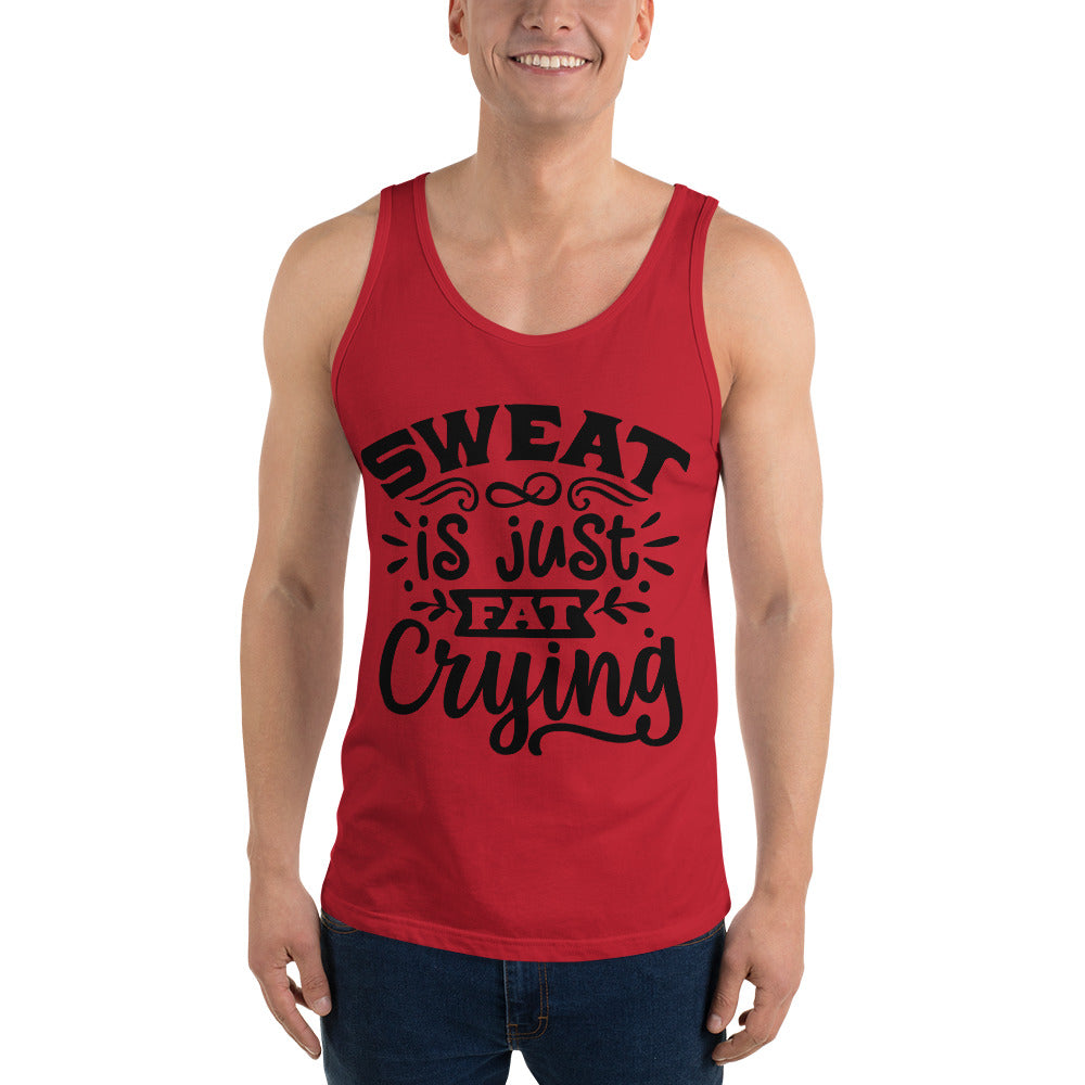 SWEAT IS JUST FAT CRYING- Unisex Tank Top