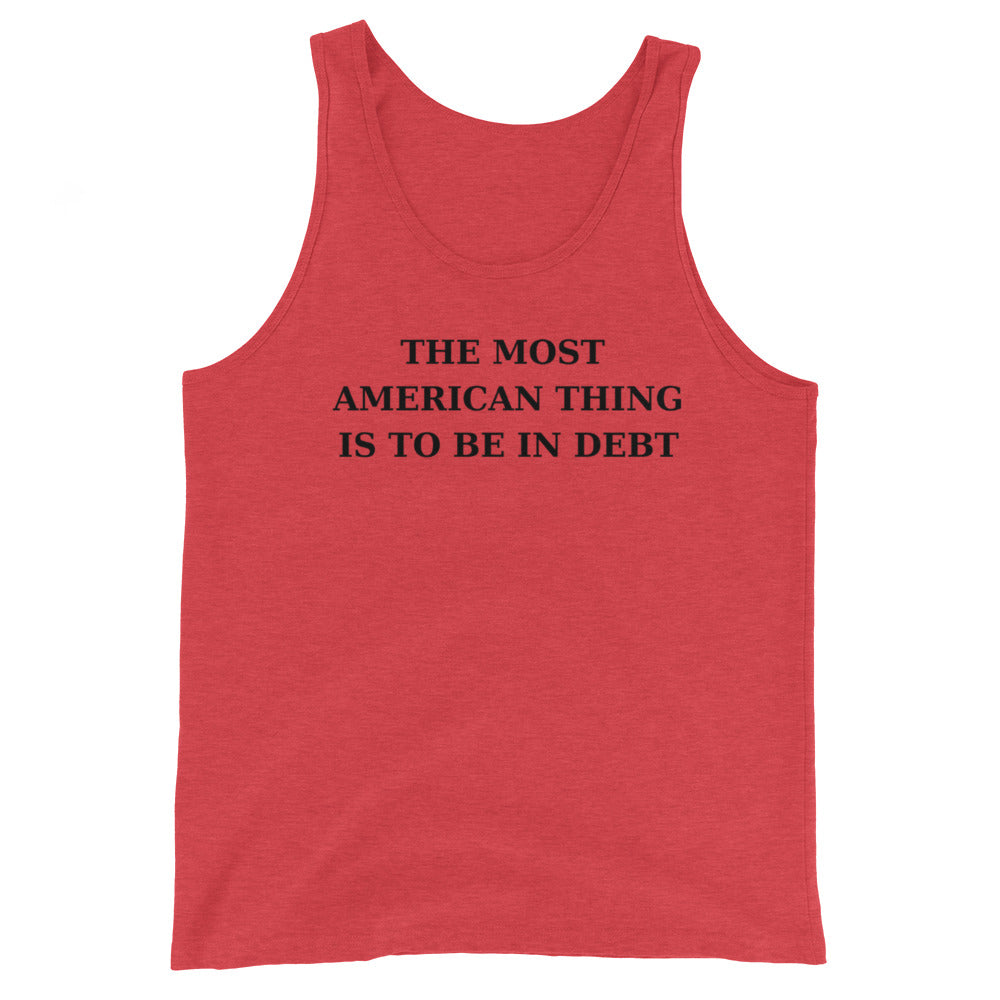 AMERICA IN DEBT- Unisex Tank Top