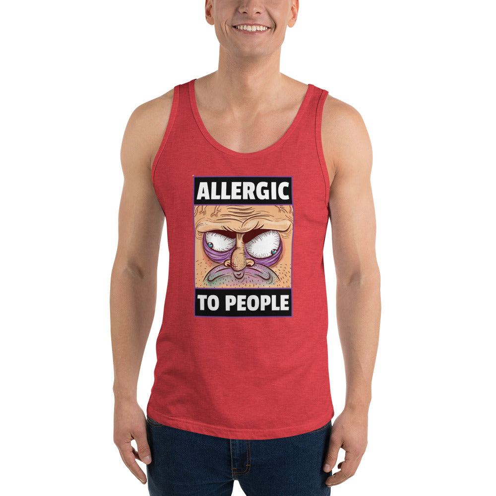 ALLERGIC TO PEOPLE- Unisex Tank Top