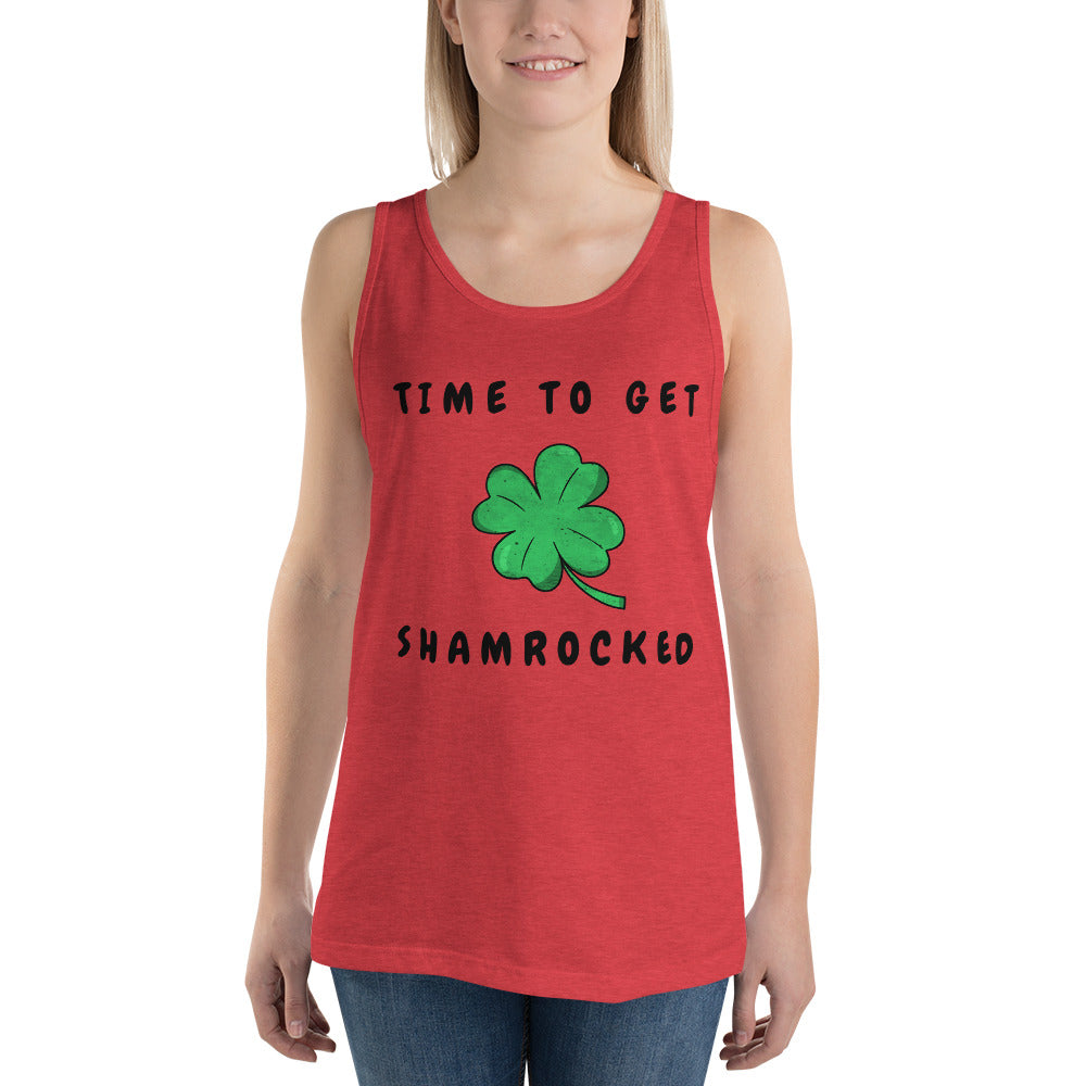 TIME TO GET SHAMROCKED- Unisex Tank Top