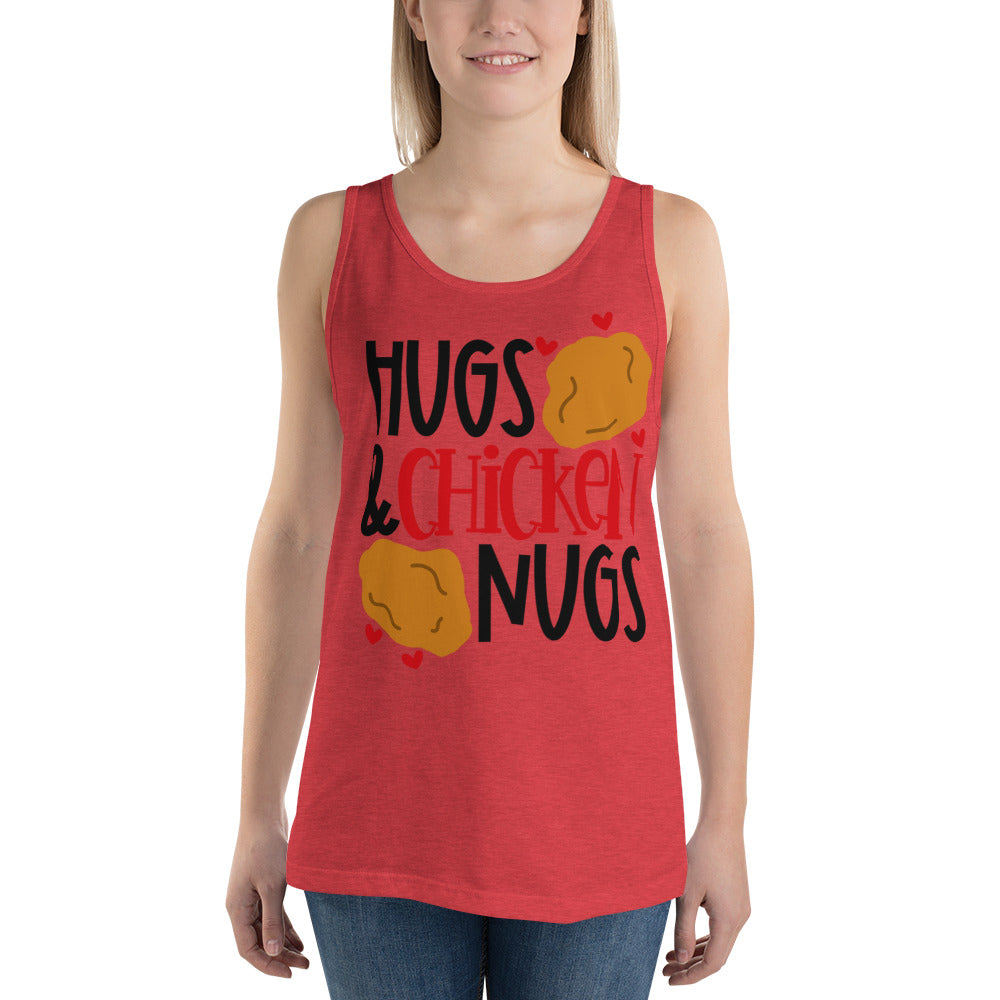 HUGS AND CHICKEN NUGS- Unisex Tank Top