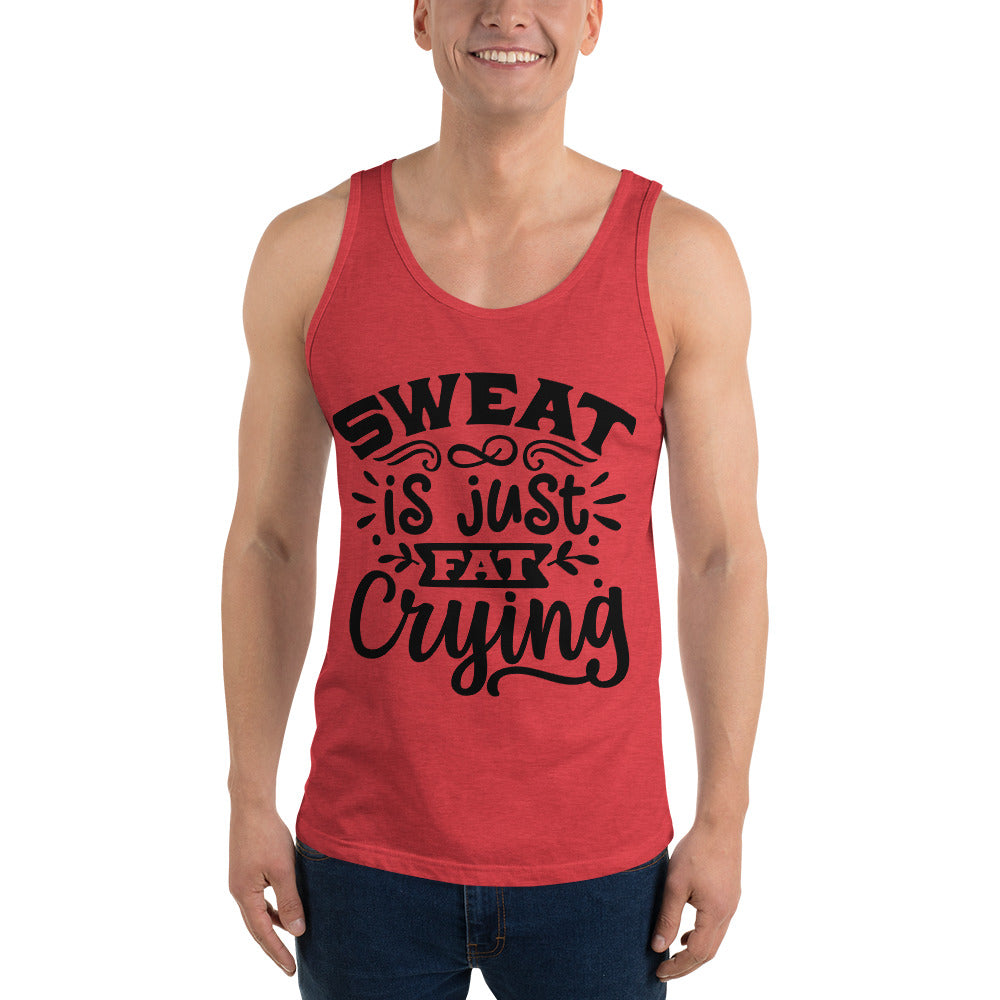 SWEAT IS JUST FAT CRYING- Unisex Tank Top