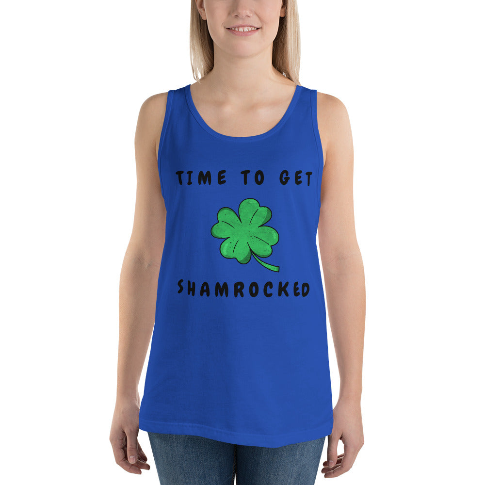 TIME TO GET SHAMROCKED- Unisex Tank Top
