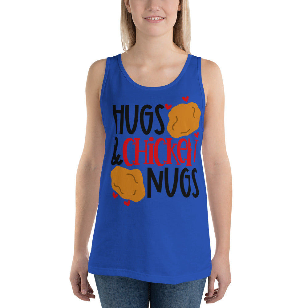 HUGS AND CHICKEN NUGS- Unisex Tank Top