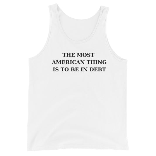 AMERICA IN DEBT- Unisex Tank Top