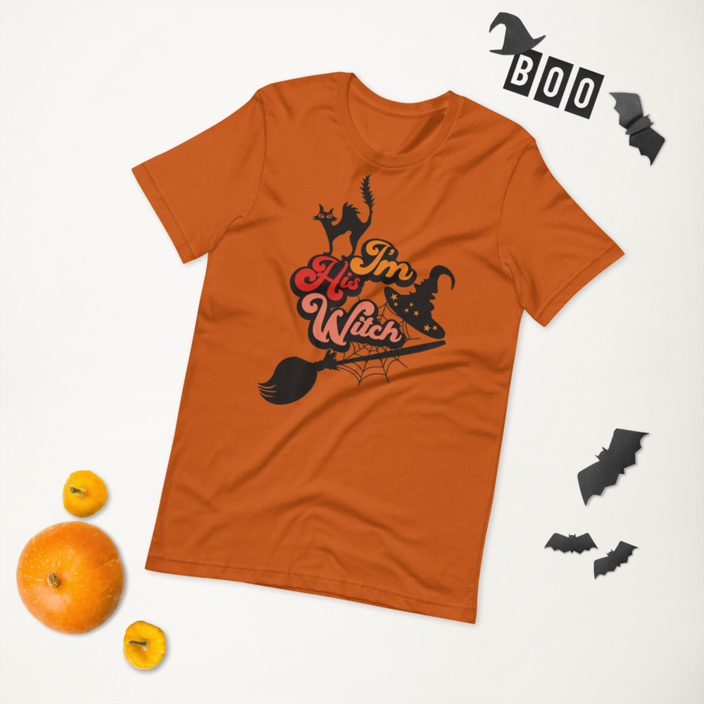 I'M HIS WITCH- Short-Sleeve Unisex T-Shirt