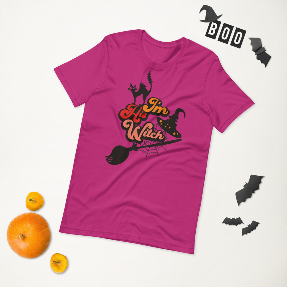 I'M HIS WITCH- Short-Sleeve Unisex T-Shirt