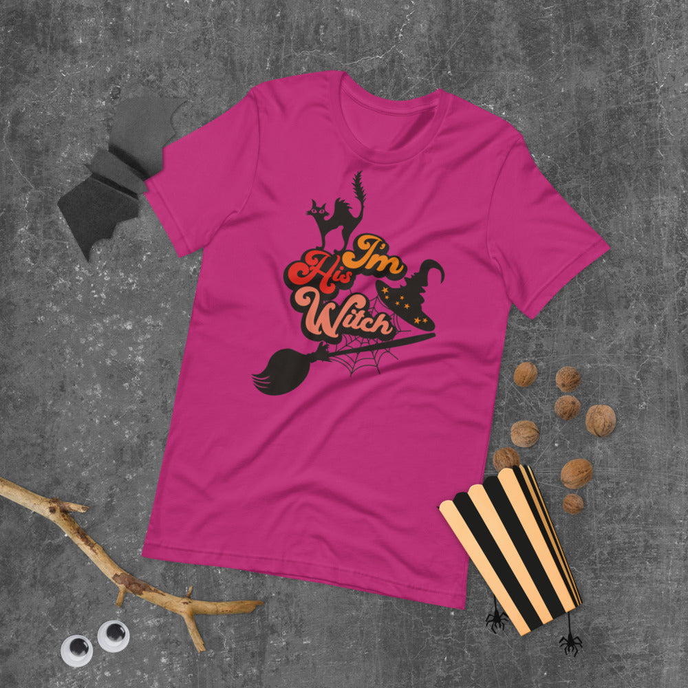 I'M HIS WITCH- Short-Sleeve Unisex T-Shirt