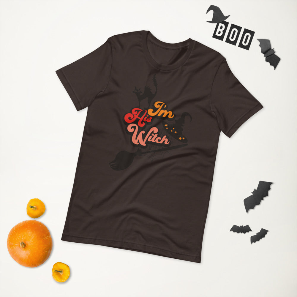 I'M HIS WITCH- Short-Sleeve Unisex T-Shirt