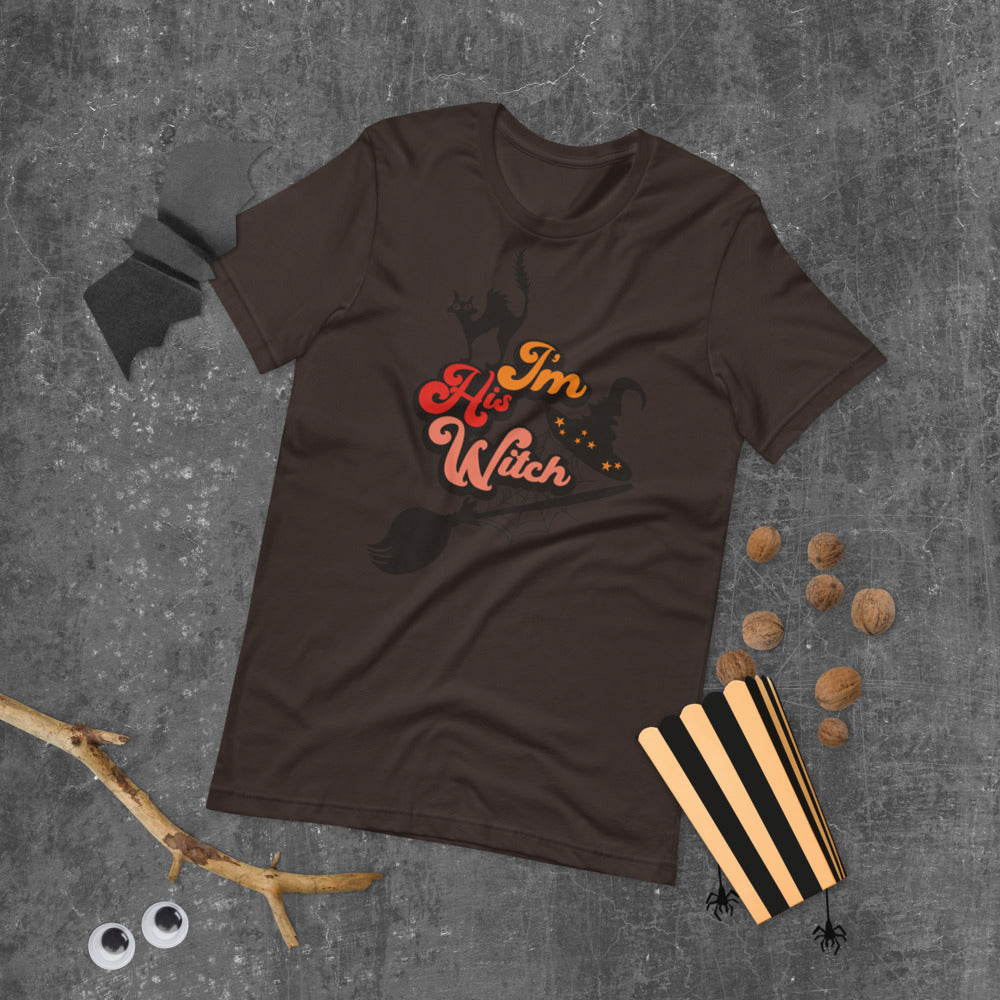 I'M HIS WITCH- Short-Sleeve Unisex T-Shirt