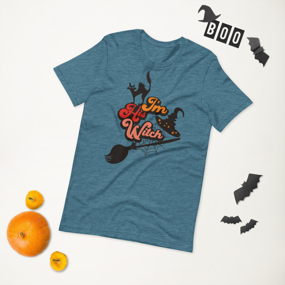 I'M HIS WITCH- Short-Sleeve Unisex T-Shirt