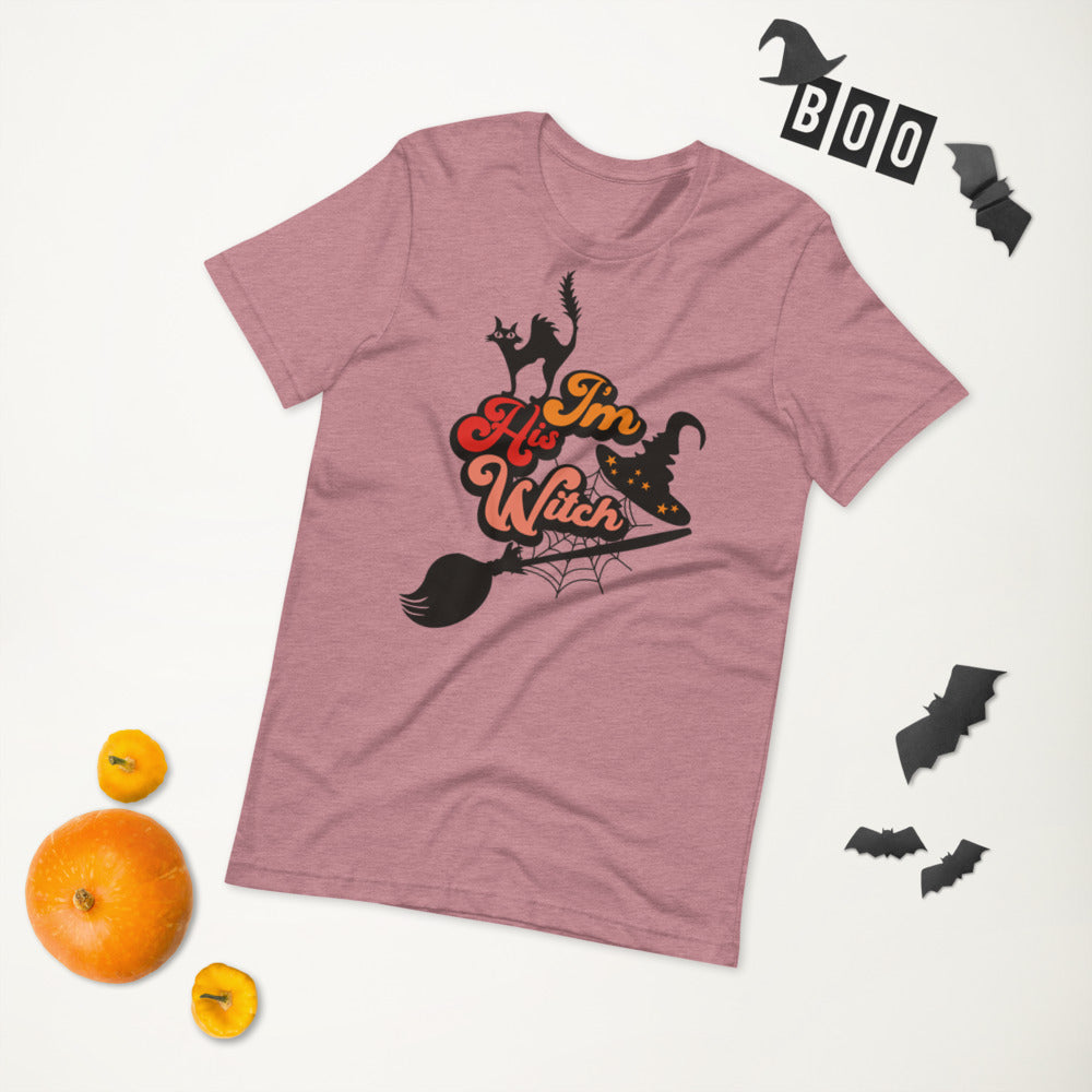 I'M HIS WITCH- Short-Sleeve Unisex T-Shirt