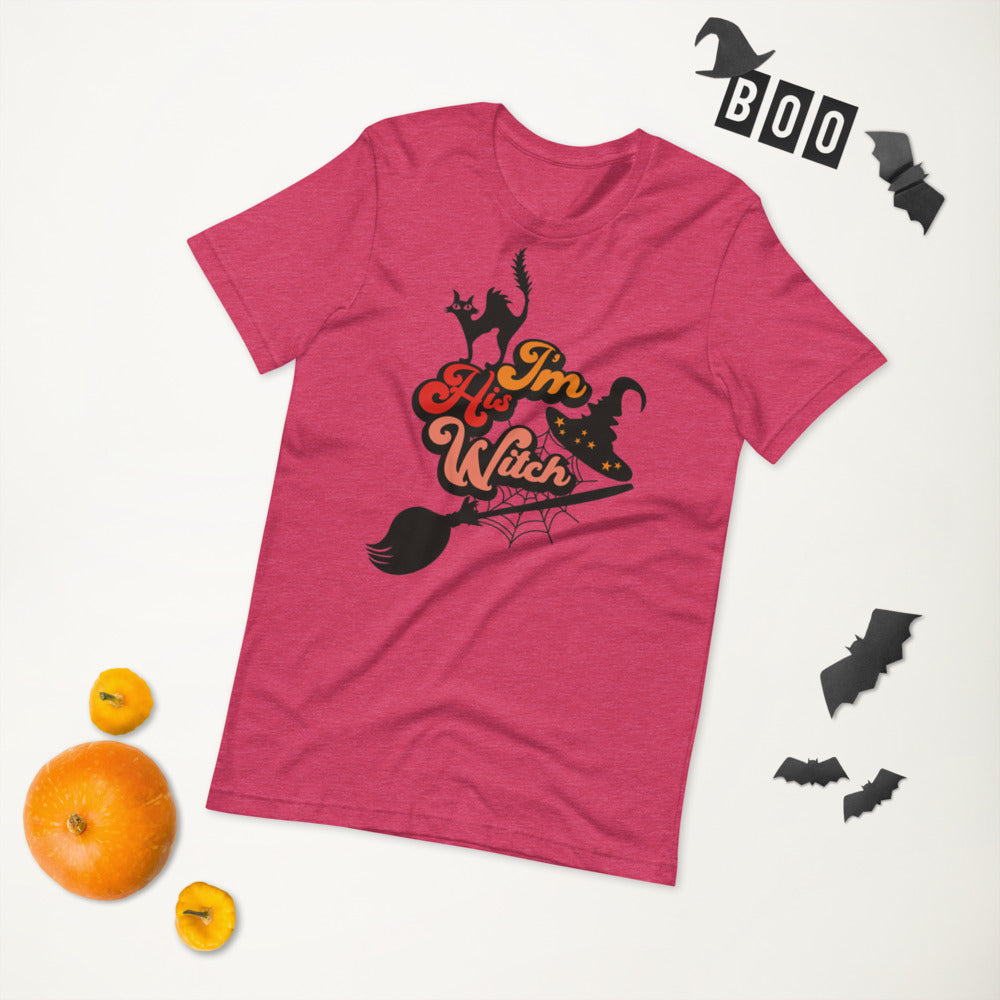I'M HIS WITCH- Short-Sleeve Unisex T-Shirt