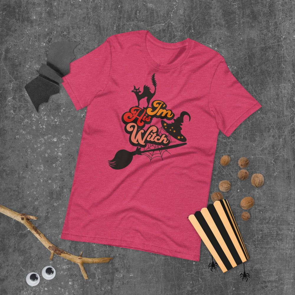 I'M HIS WITCH- Short-Sleeve Unisex T-Shirt