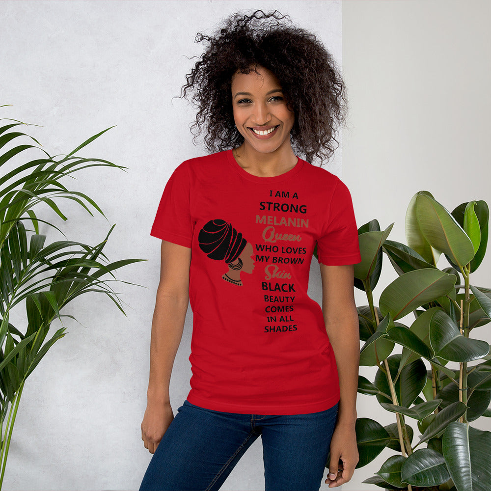 BLACK MELANIN QUEEN- Unisex t-shirt