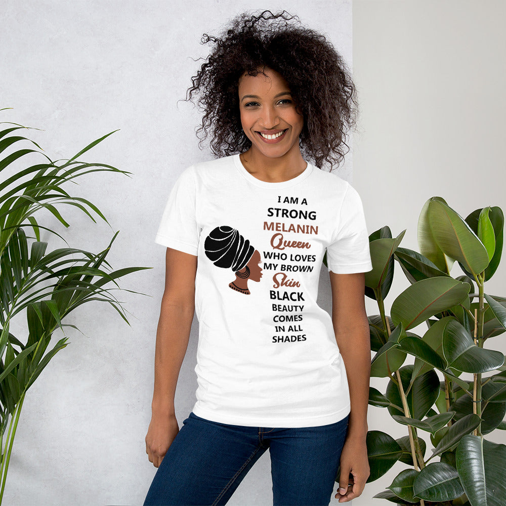 BLACK MELANIN QUEEN- Unisex t-shirt
