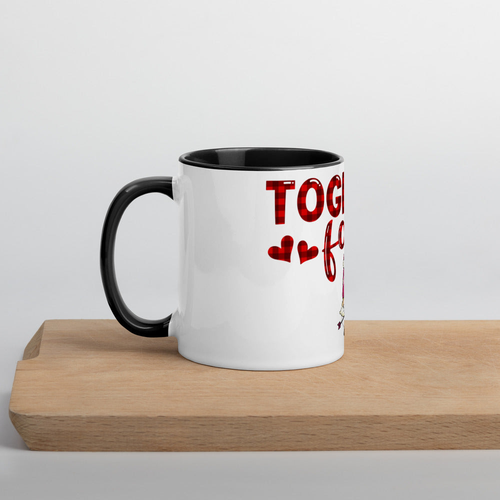 TOGETHER FOREVER <3- Mug with Color Inside