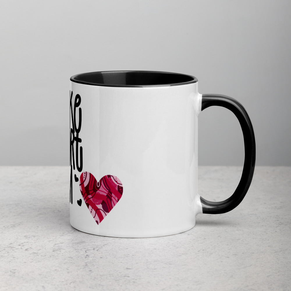 YOU MAKE MY HEART BLOOM <3- Mug with Color Inside