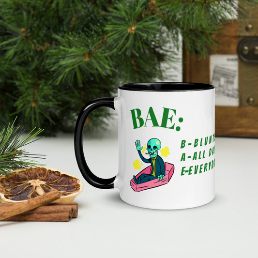 BAE- BLUNTS ALL DAY EVERYDAY- Mug with Color Inside