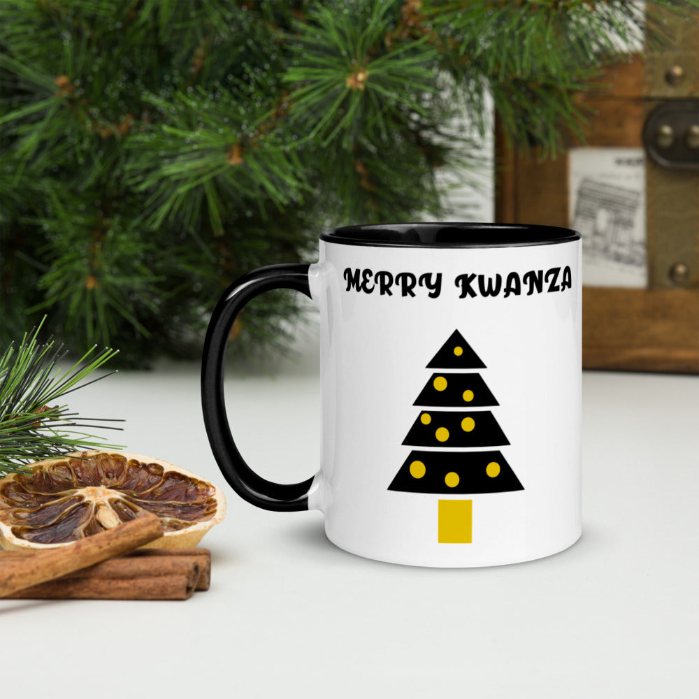 MERRY KWANZA- Mug with Color Inside